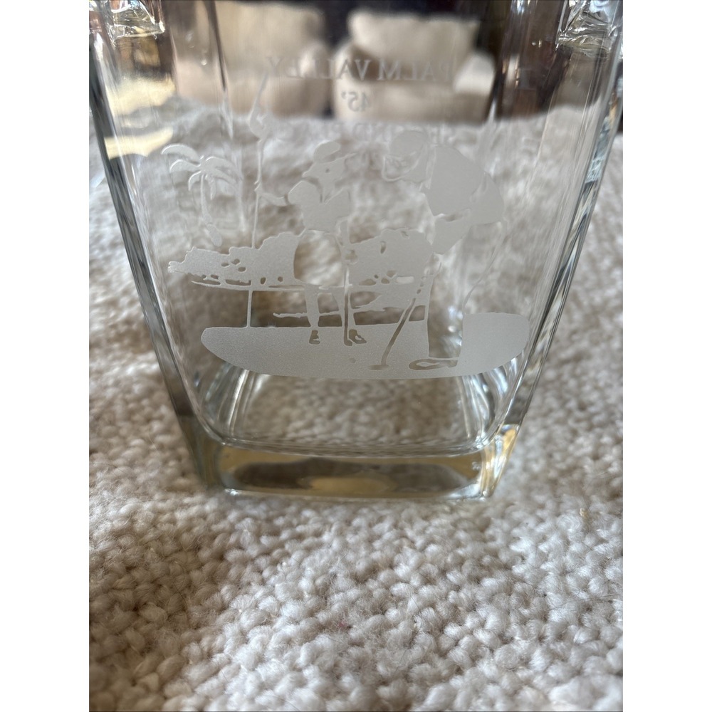 Palm Valley Golf Award Ice Bucket And 2 Glasses 2001 2nd Place Made In France